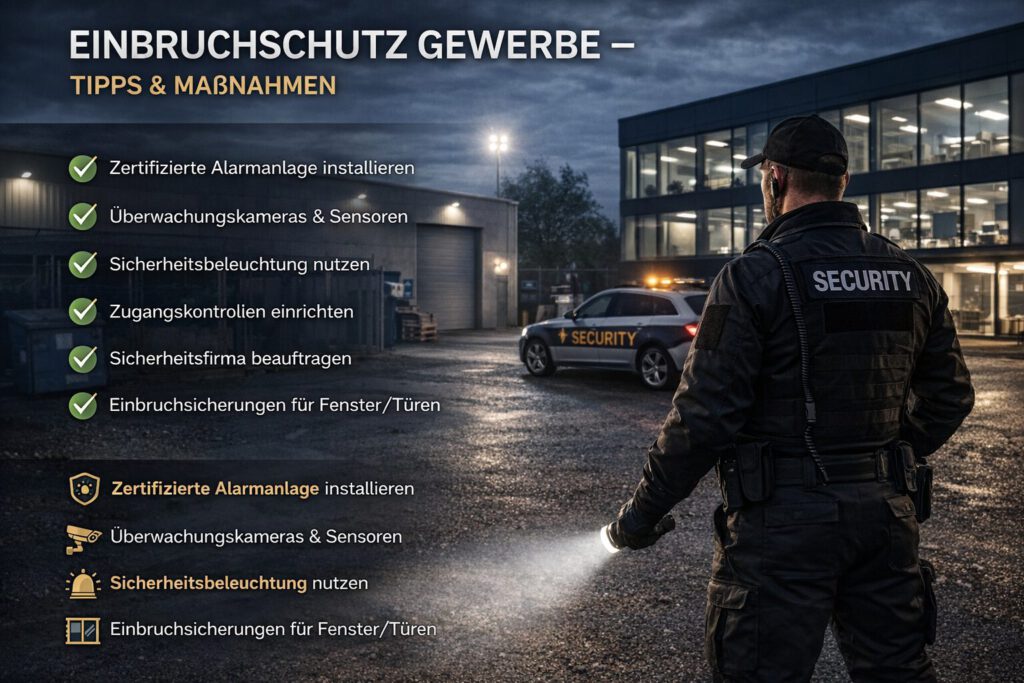 Einbruchschutz Gewerbe – Tipps & Maßnahmen