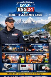 Sicherheitsdienst Berchtesgadener Land beim Objektschutz